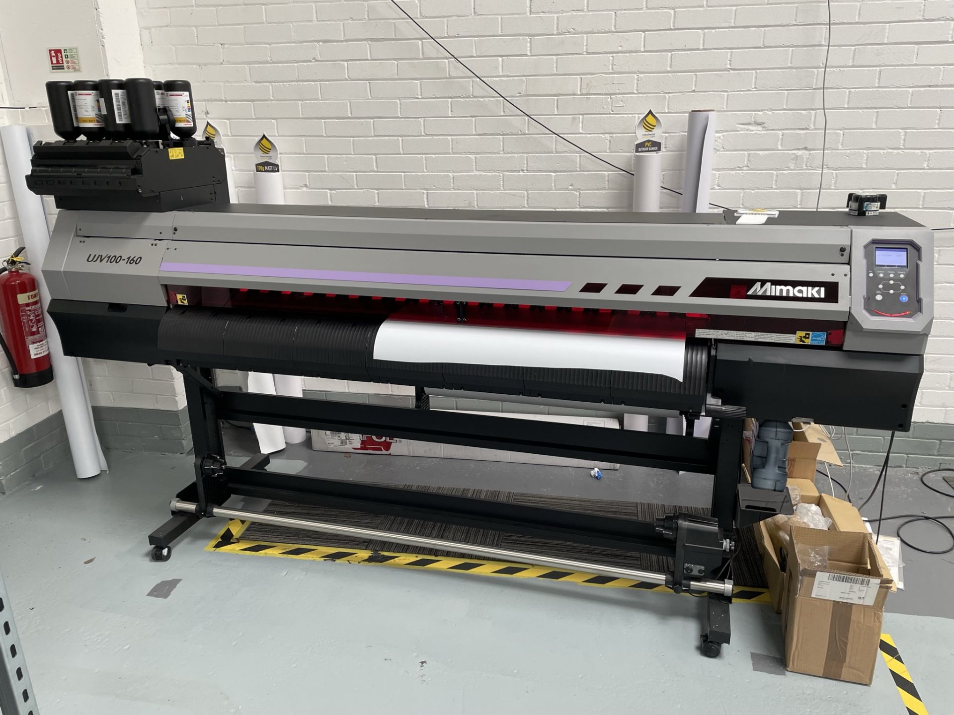 Mimaki UJV100-160 Roll to Roll LED-UK Inkjet Printer | YOM: 2018 | LOCATED: ECCLES, M30 - Bild 2 aus 6