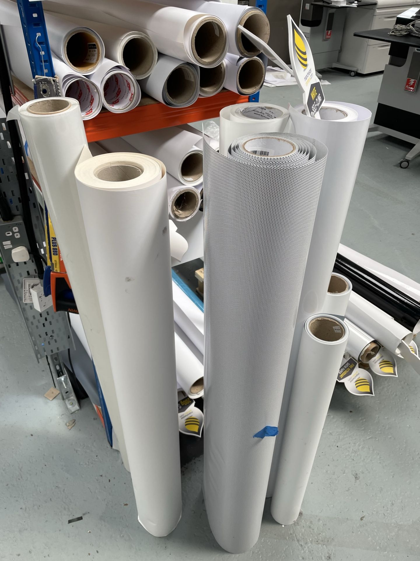 Quantity of Various Part Used Rolls of Paper/Vinyl/Canvas - As Pictured | Located in Eccles - Image 4 of 6