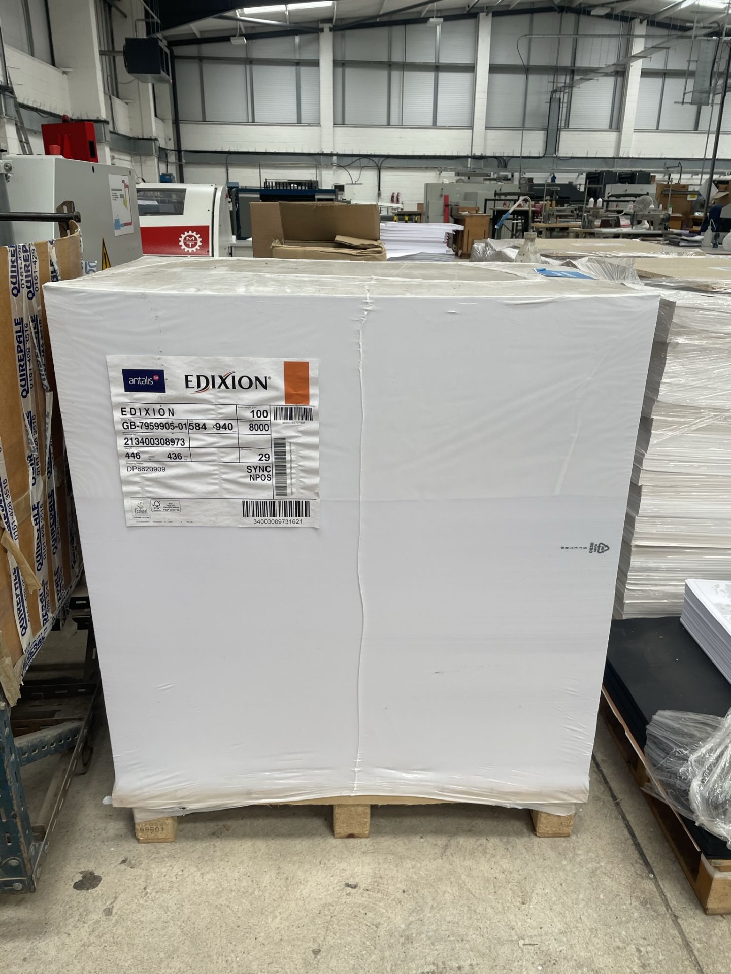 2 x Pallets of Edixion Offset 10GSM Paper | 58.4 x 94cm | 8,000 sheets per pallet