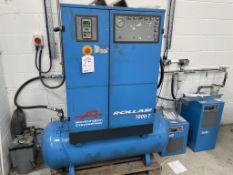 Worthington RollAir 1000T Rotary Screw Compressor w/ Dryer