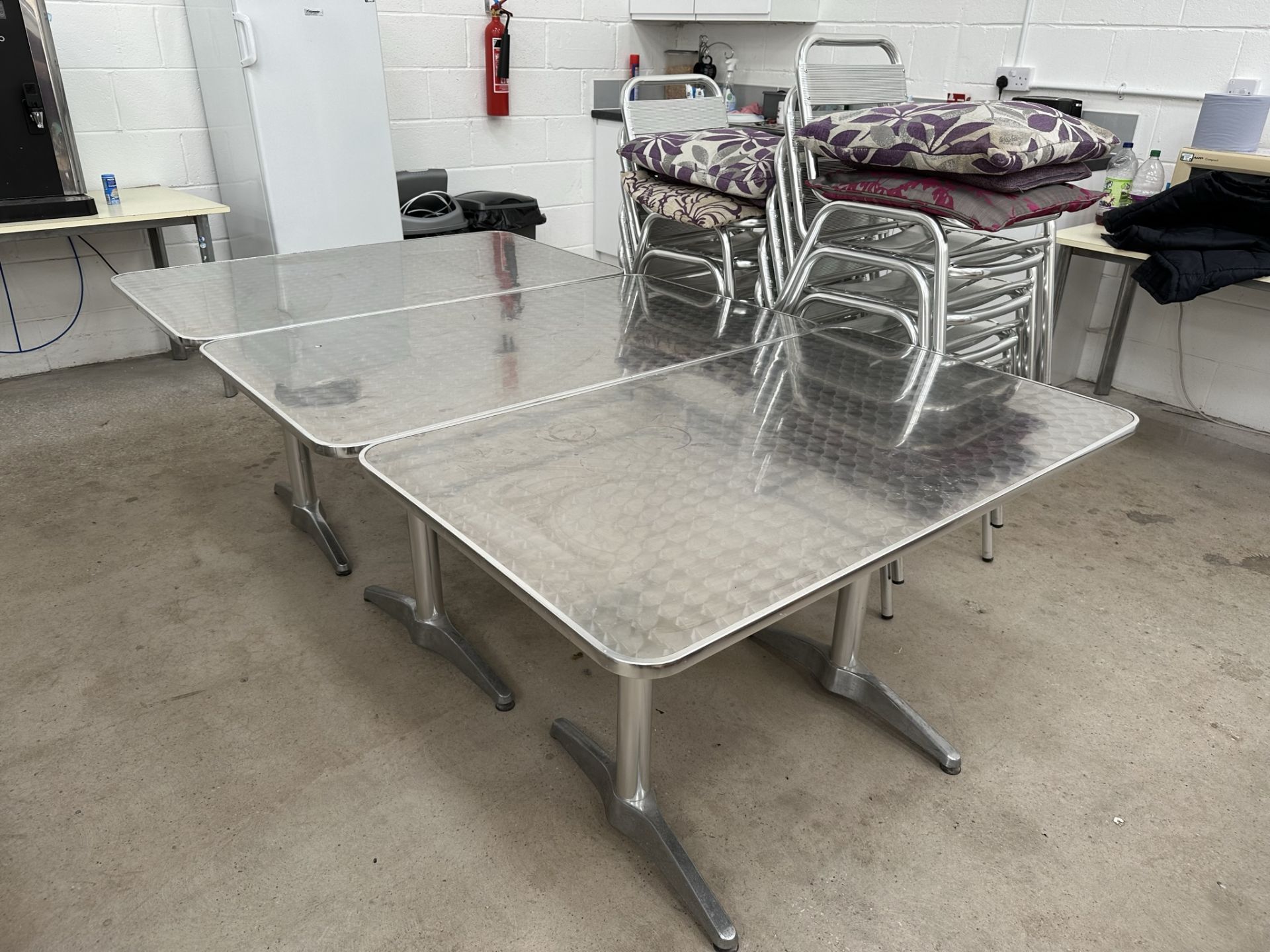 3 x Canteen tables w/ 11 x Chairs