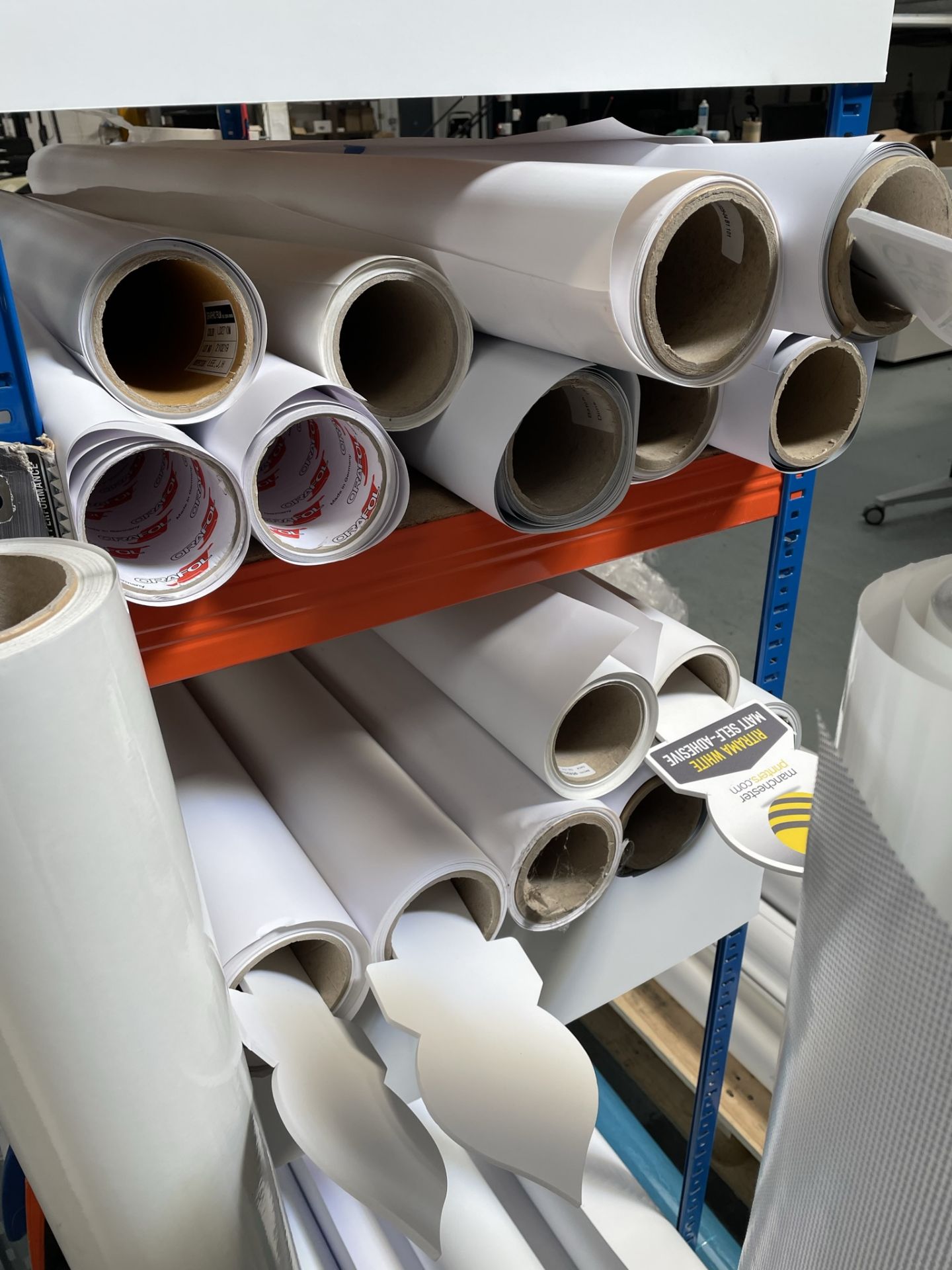 Quantity of Various Part Used Rolls of Paper/Vinyl/Canvas - As Pictured | Located in Eccles - Image 5 of 6