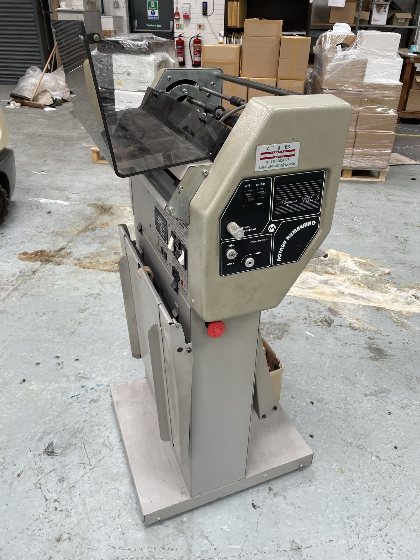 Morgana FRN 5 Numbering Machine | LOCATED: ECCLES, M30