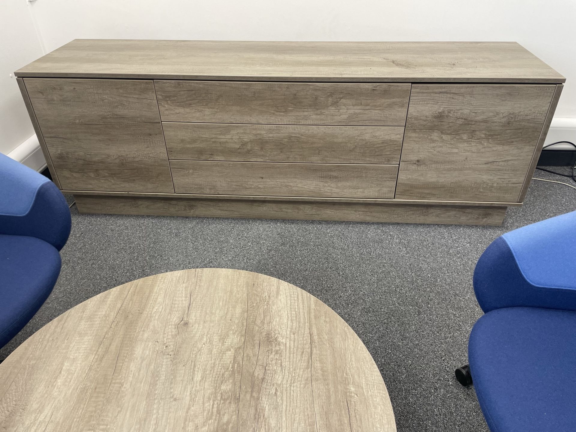 Desk, Coffee Table w/ Chairs & Sideboard Unit - As Pictured - Image 3 of 7