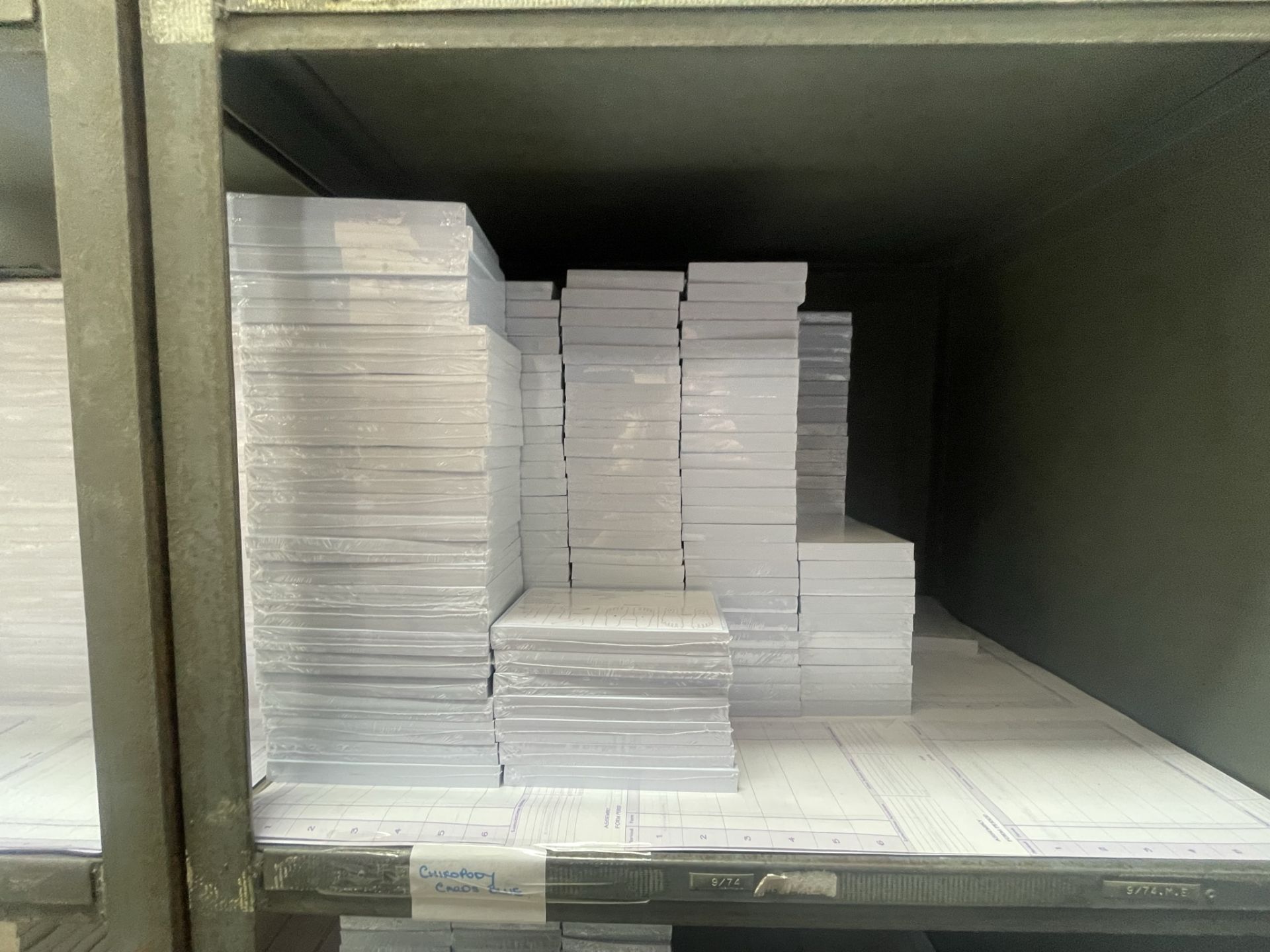 Approximately 800 x Packs of Various Quirepale Chiropody Appointment/Record/Continuation Cards - Image 3 of 10