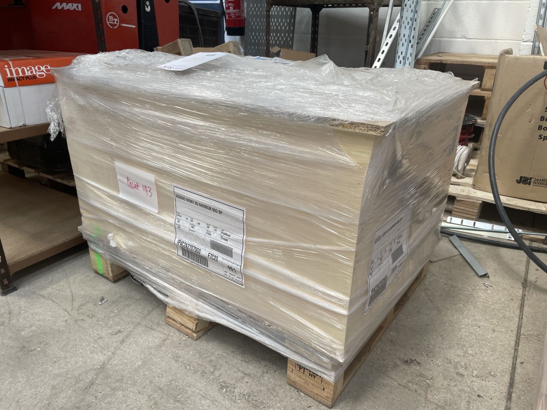 Approximately 3,500 Sheets of Adagio Ivory 80gsm SRA1 Paper - Image 2 of 3