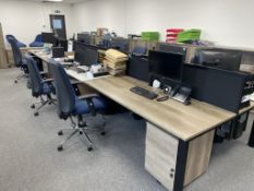 Quantity of Office Furniture - Incl: 6 x Desks, 6 x Pedestals, 6 x Chairs, 7 x Cabinets