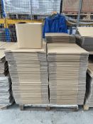 Approximately 600 x Single Wall Cardboard Boxes | 34.5cm x 33cm x 25cm