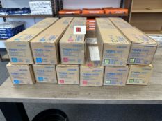 11 x Konica Minolta A3VX255/355/455 Toner Cartridges |Yellow, Magenta & Cyan