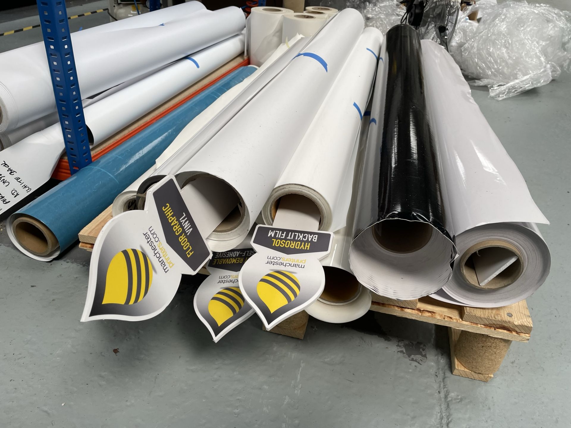 Quantity of Various Part Used Rolls of Paper/Vinyl/Canvas - As Pictured | Located in Eccles - Image 2 of 6