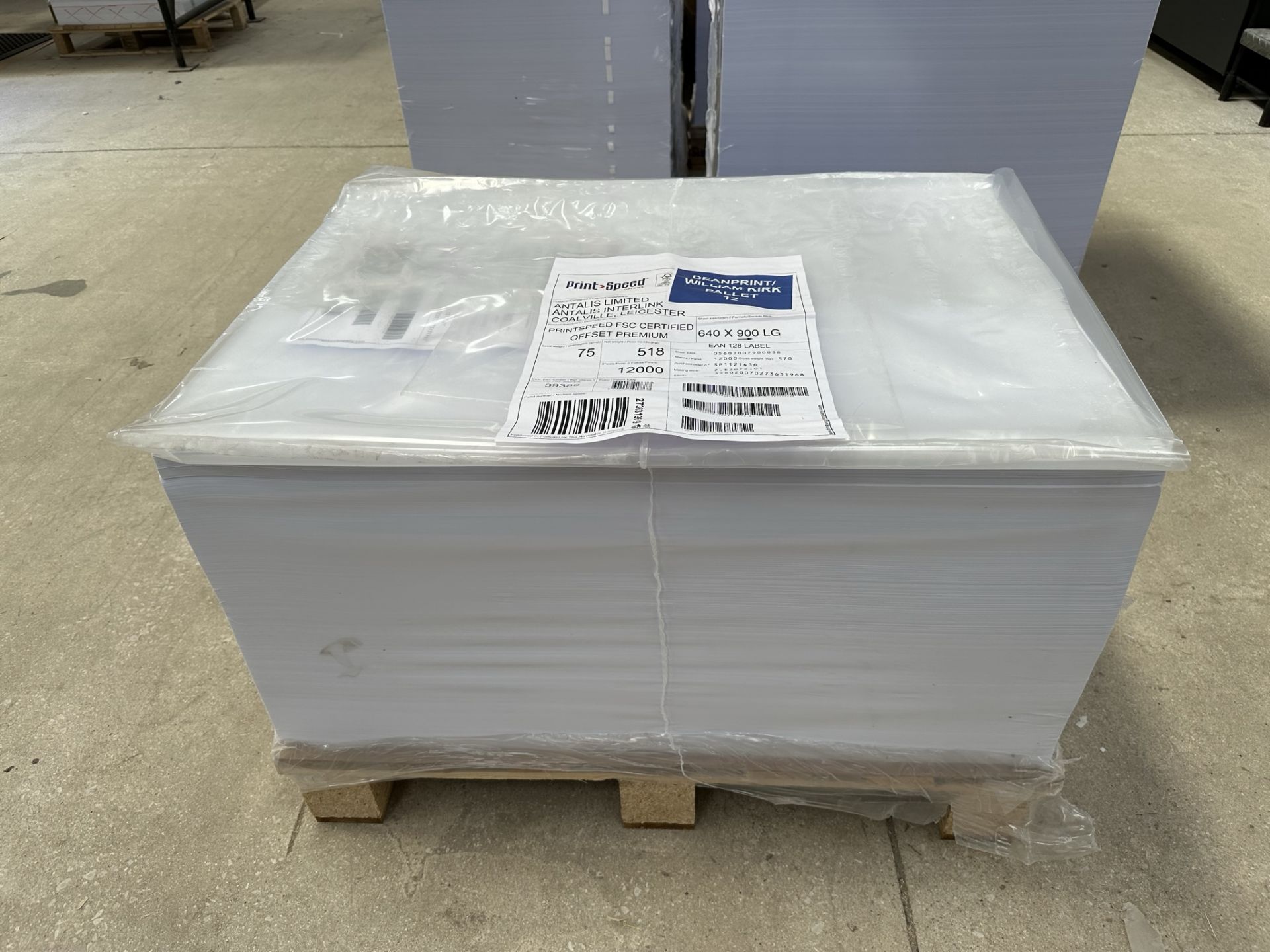 Part Pallet of Printspeed FSC Certified Offset Premium | 75gm2 | 640 x 900 LG