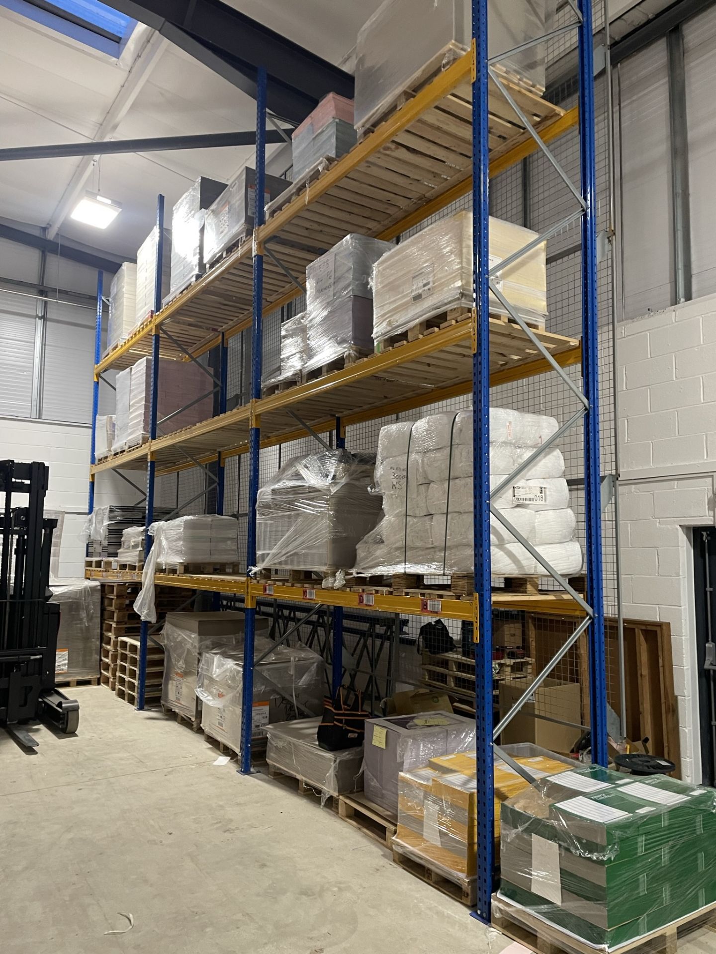7 x Bays of 3 Tier Pallet Racking - CONTENTS EXCLUDED