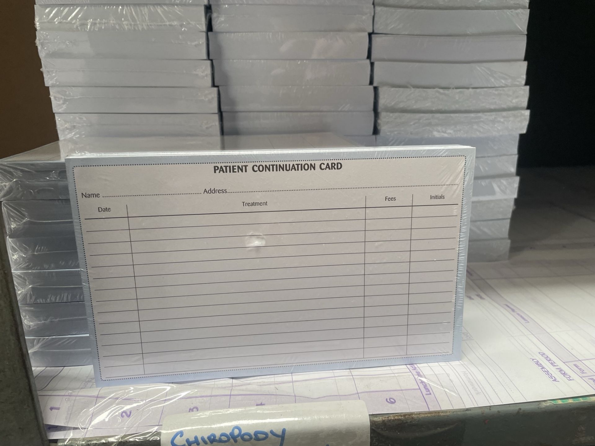 Approximately 800 x Packs of Various Quirepale Chiropody Appointment/Record/Continuation Cards - Image 6 of 10