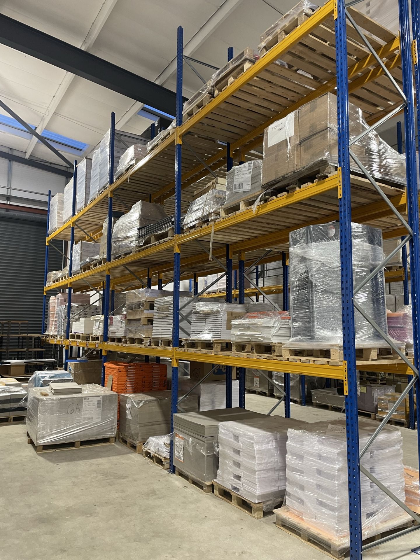8 x Bays of 3 Tier Pallet Racking - CONTENTS EXCLUDED - Image 2 of 2