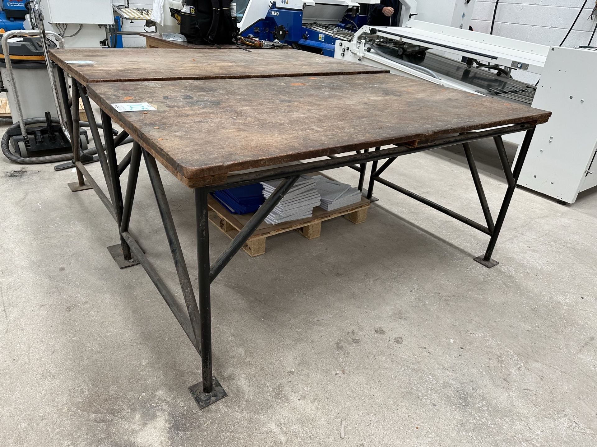 2 x Industrial work benches - Image 2 of 2