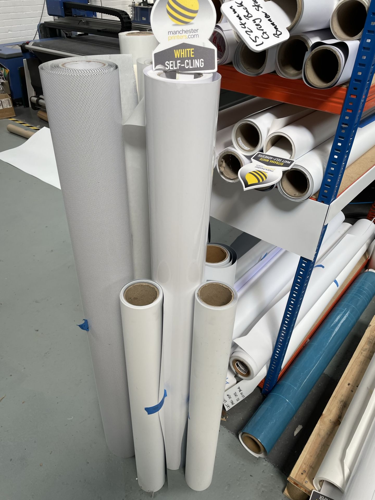 Quantity of Various Part Used Rolls of Paper/Vinyl/Canvas - As Pictured | Located in Eccles - Image 3 of 6