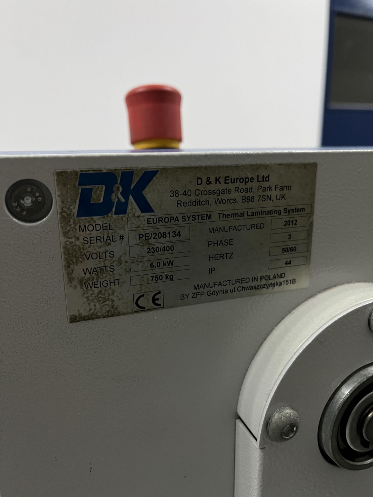 D&K Europe thermal laminating machine - Image 3 of 3