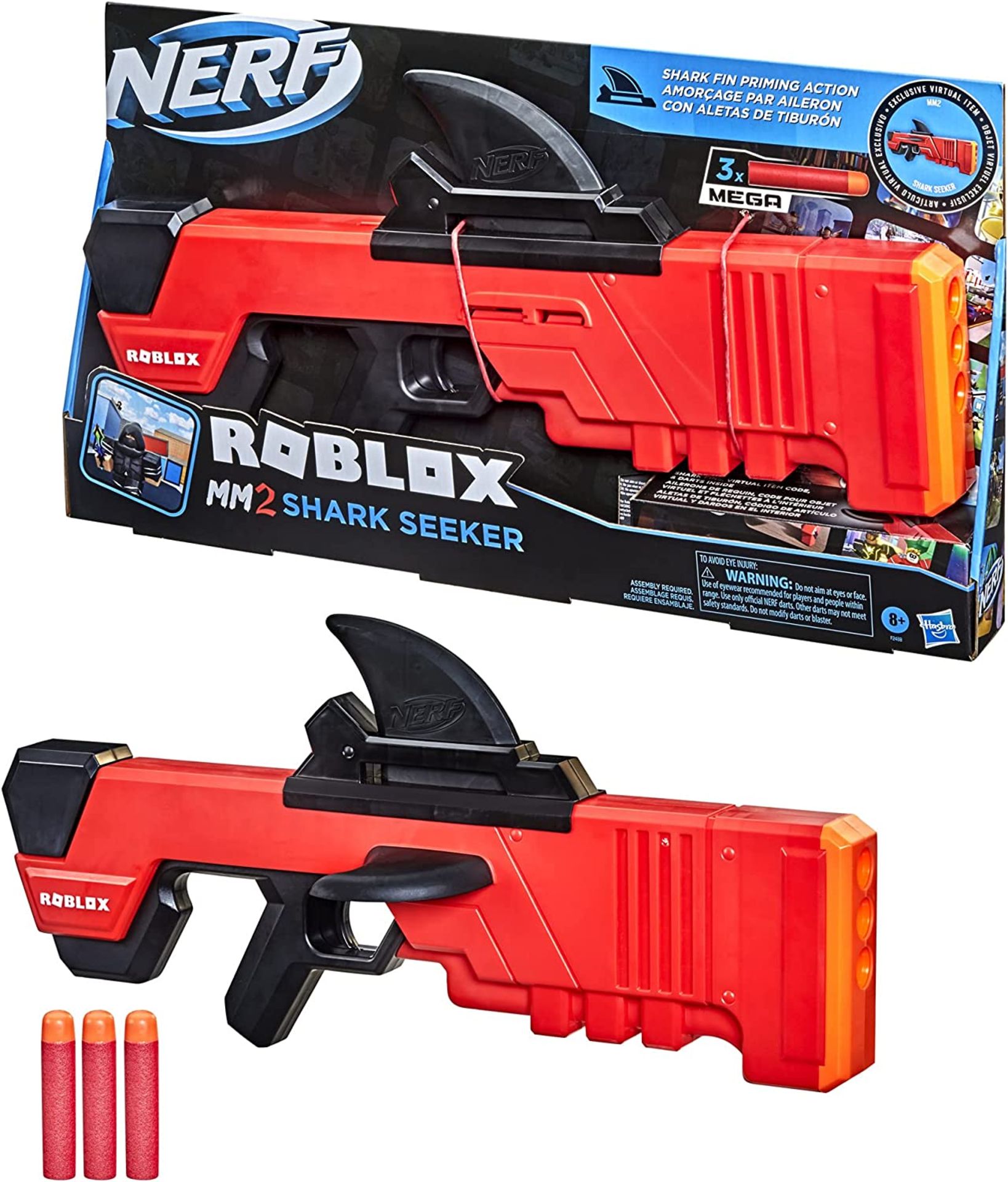 Roblox MM2 Shark Seeker Nerf Gun - Image 2 of 4