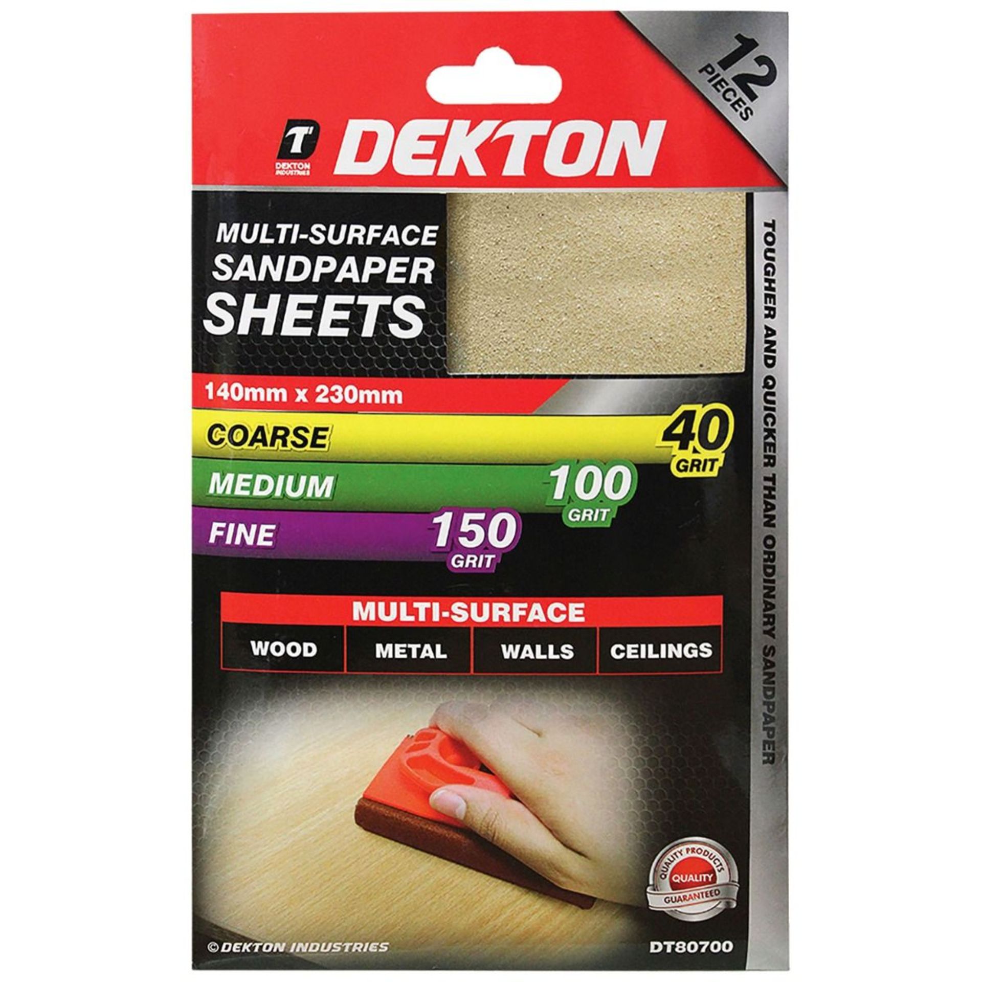 100 x Dekton Sand Paper Sets - Image 2 of 2