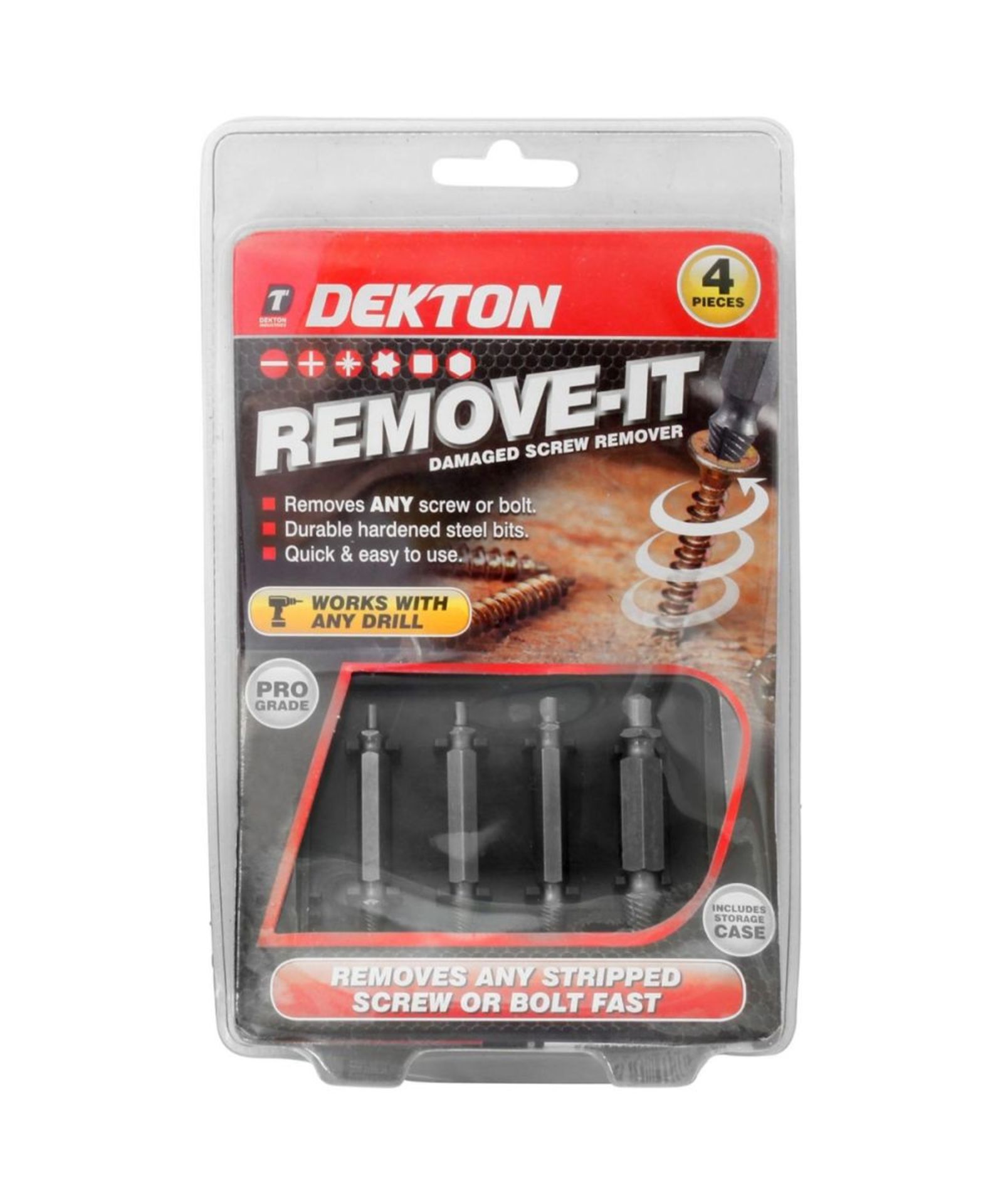 50 x Dekton Damaged Screw Remover Kits