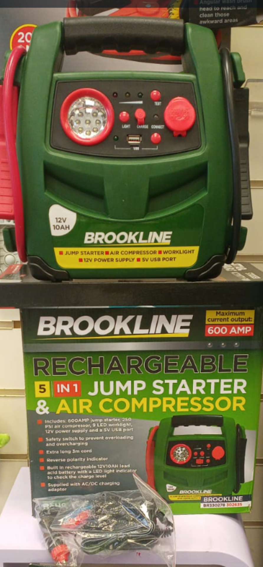 10 x Brookline 5-in-1 Jumpstarter & Compressor | Total RRP £600