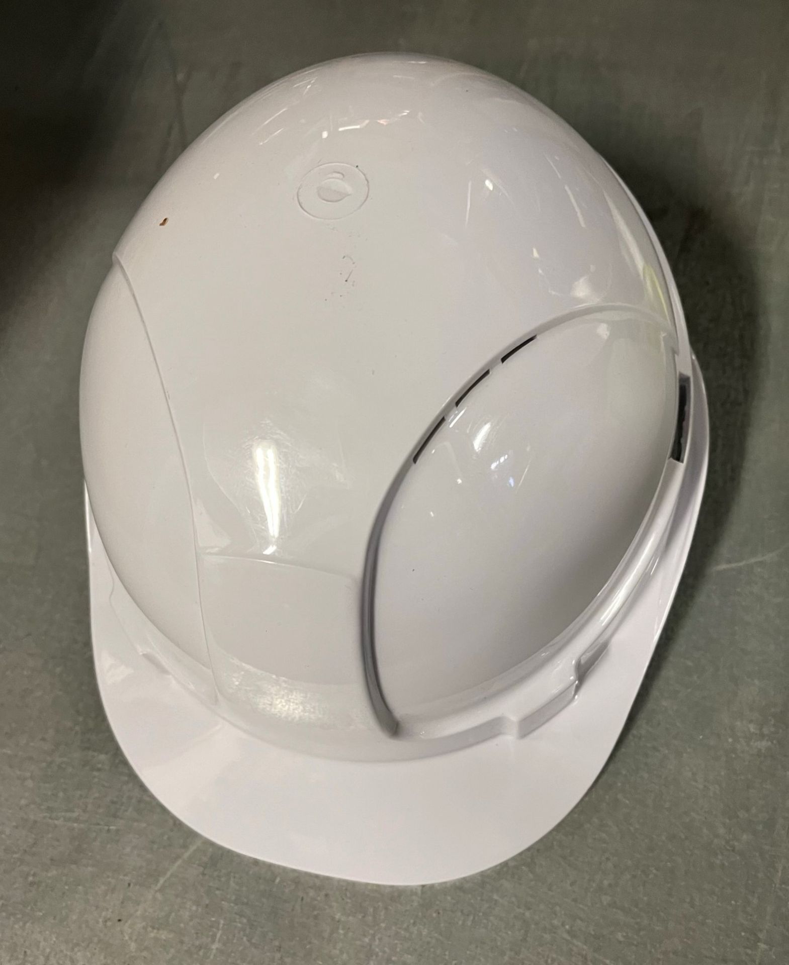 8 x Brand White Hard Hats