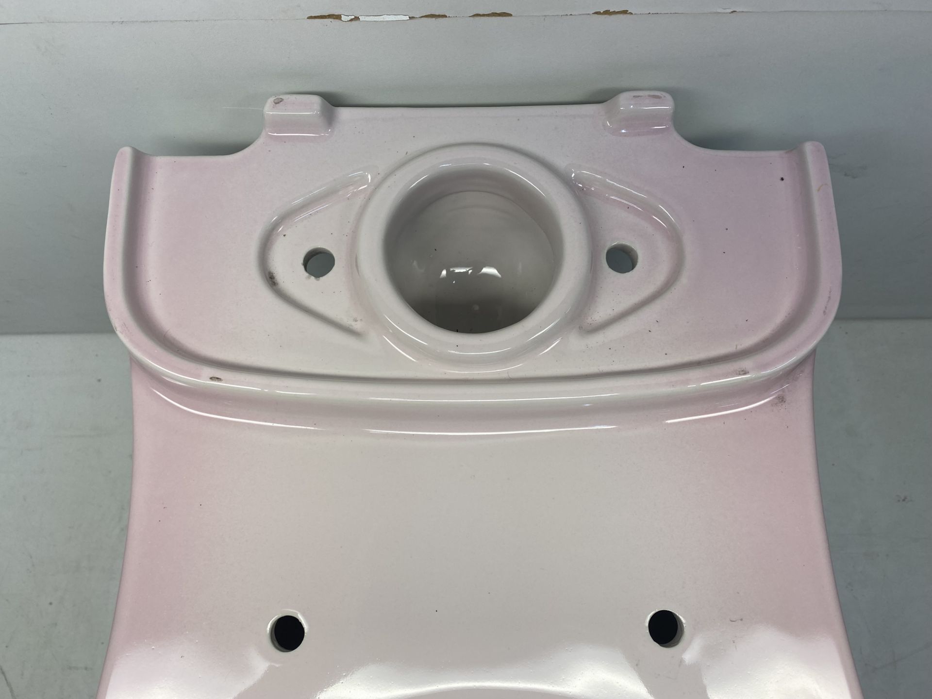 Pink Ceramic Back To Wall Toilet Pan - Bild 5 aus 6