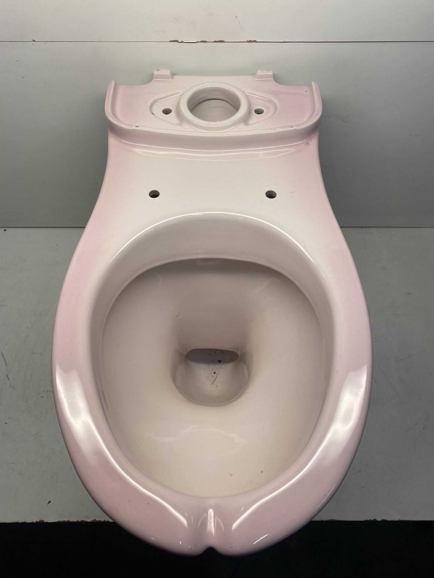 Pink Ceramic Back To Wall Toilet Pan - Bild 3 aus 6