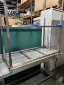 2 x Unbranded Stainless Steel Preparation Tables