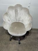 Velvet Shell Adjustable Wheeled Chair