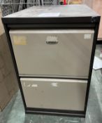 Unbranded 2 Drawer Metal Filing Cabinet