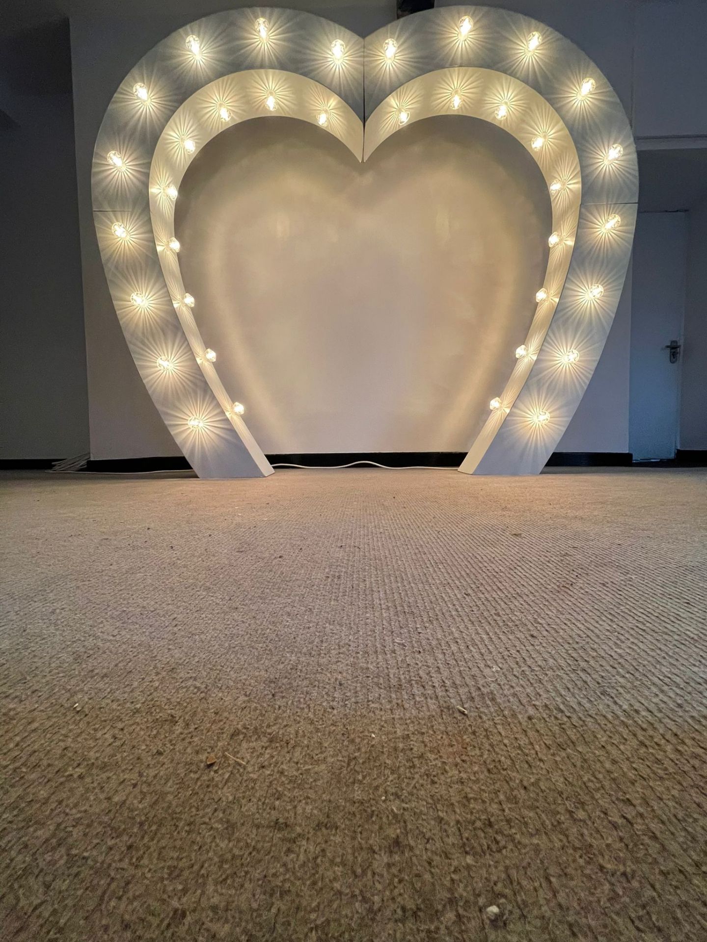 Heart Shaped Light Up LED Marquee Decoration * Missing 1 Bolt* - Image 3 of 13
