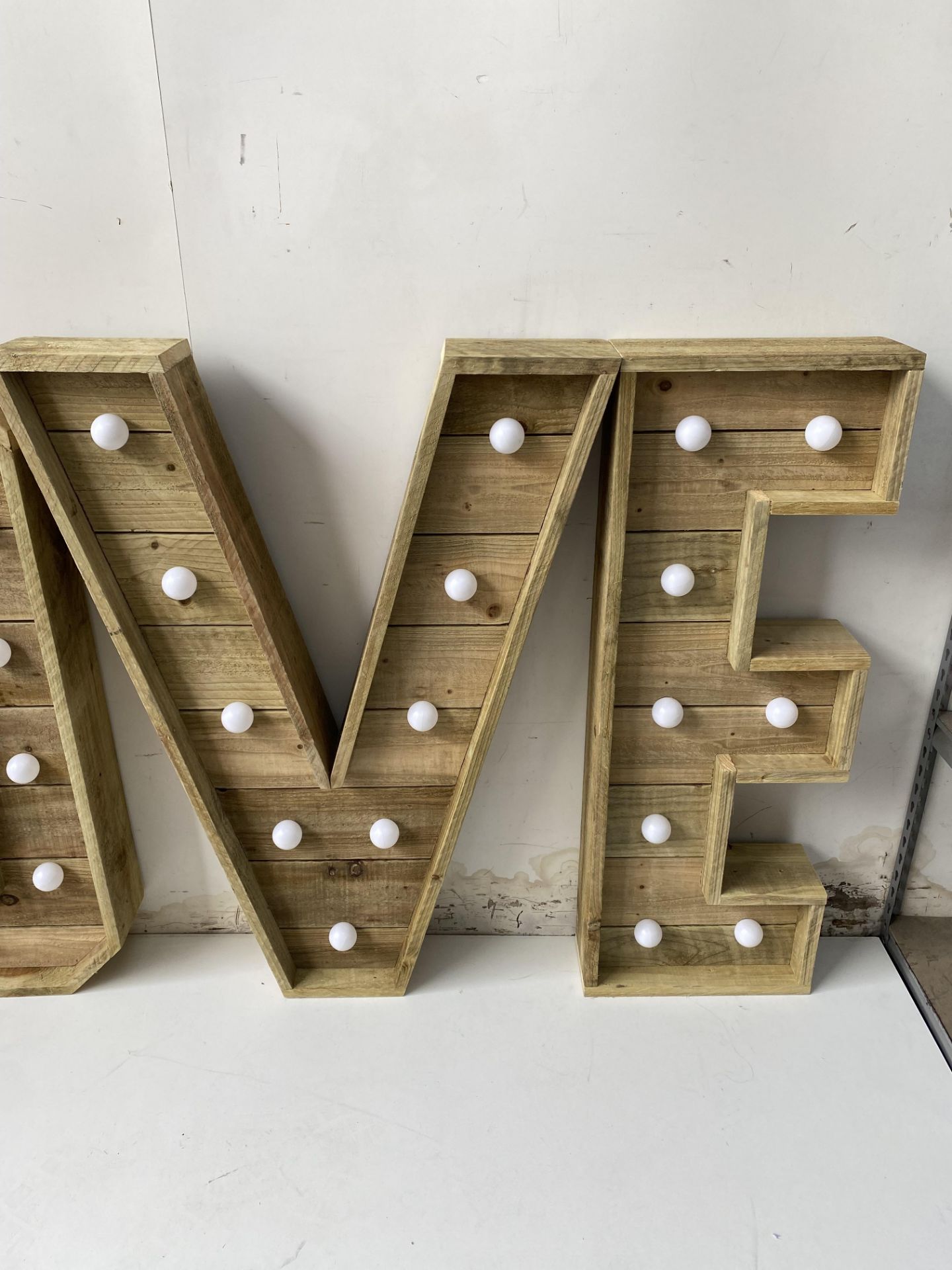 LOVE Light Up LED Large Marquee Letters Decoration - Image 5 of 8