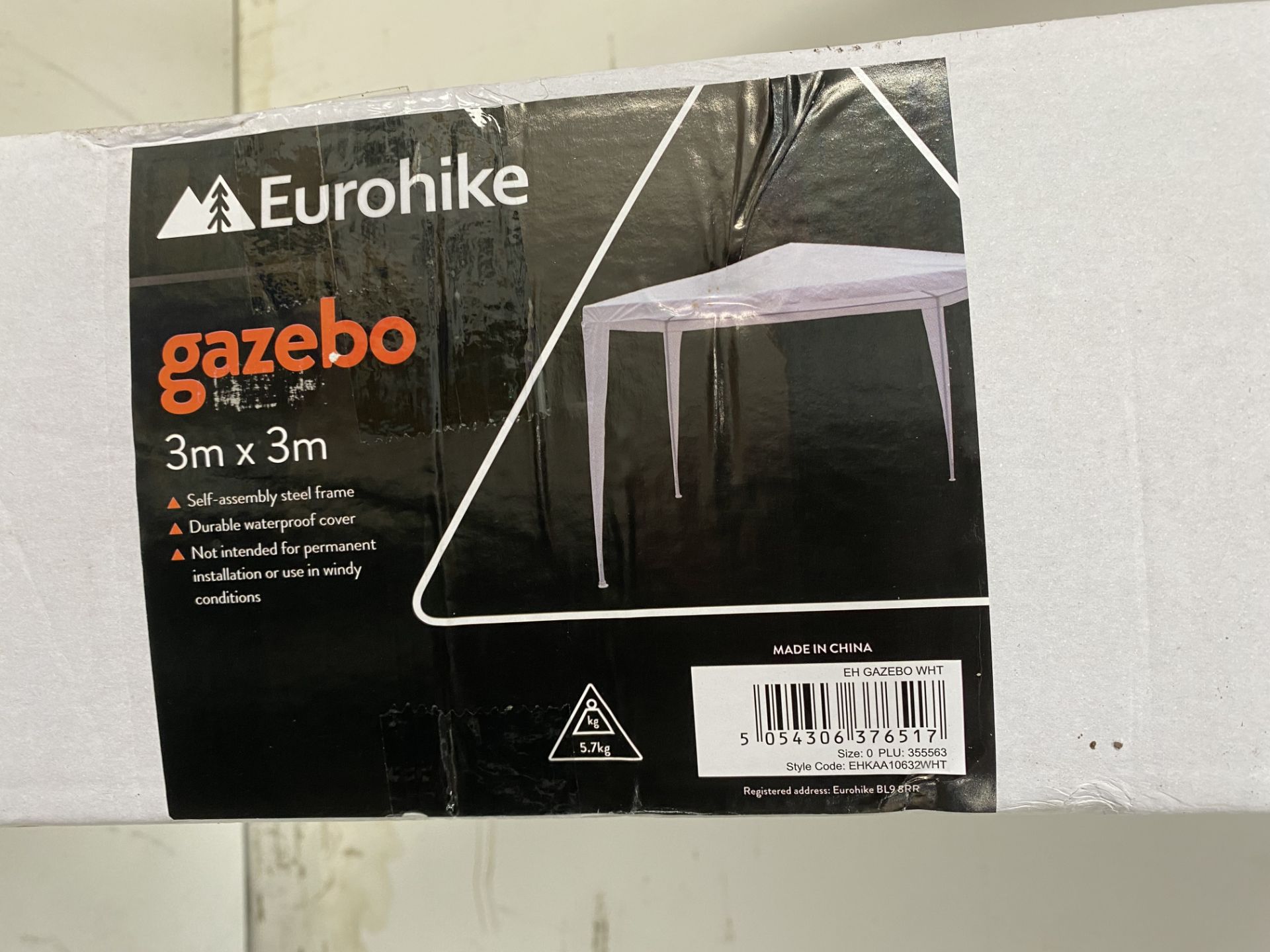 2 x Eurohike Gazebo Sheltering - White - Image 2 of 5