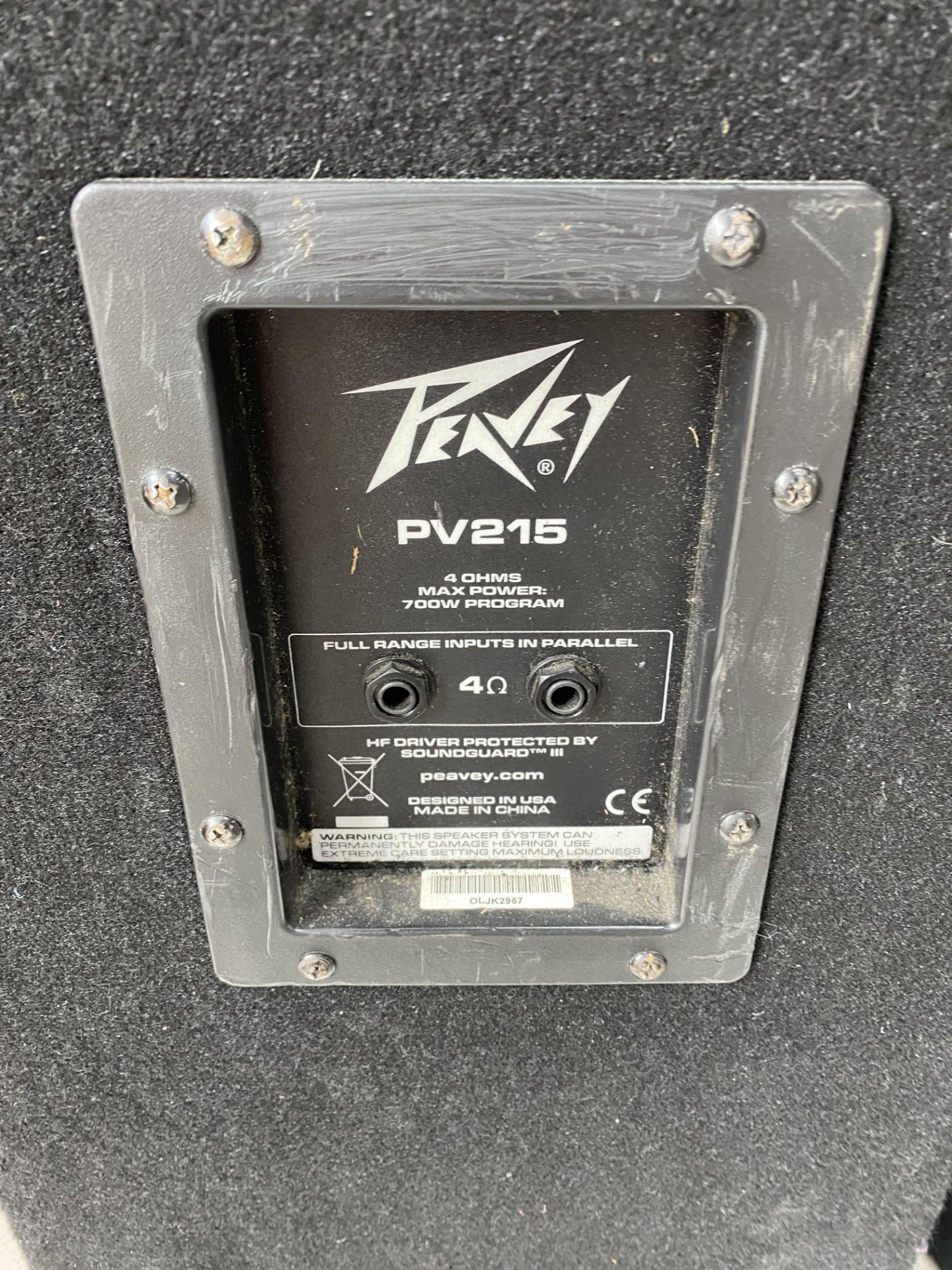 2 x Peavey PV 215 Passive Speakers - Image 5 of 5