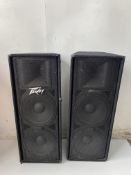 2 x Peavey PV 215 Passive Speakers