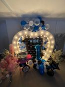Heart Shaped Light Up LED Marquee Decoration * Missing 1 Bolt*