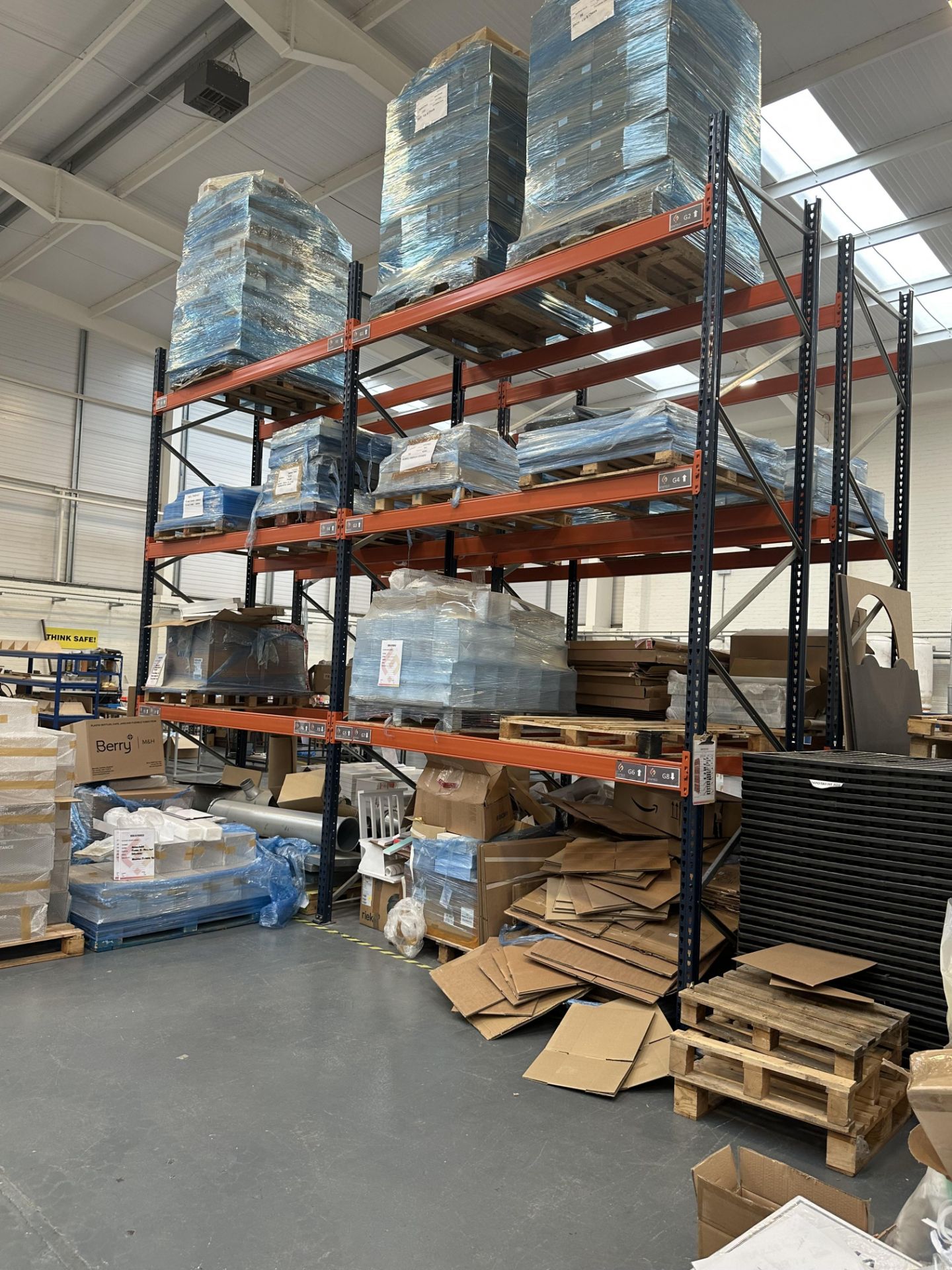 4 x Bays Pallet Racking