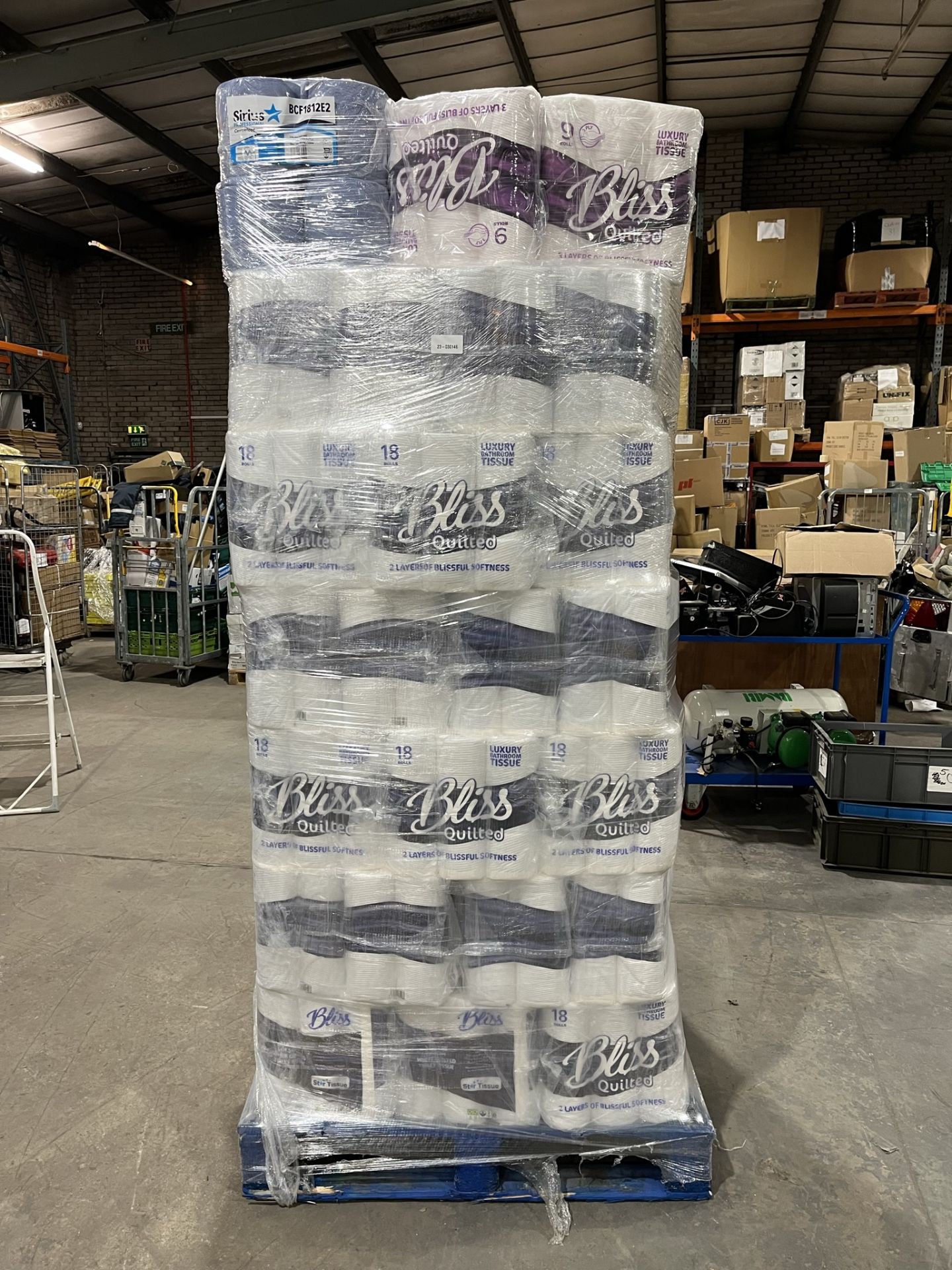 Pallet Of Centre Feed Rolls/ Toilet Tissue Rolls | Approx 135 Packs