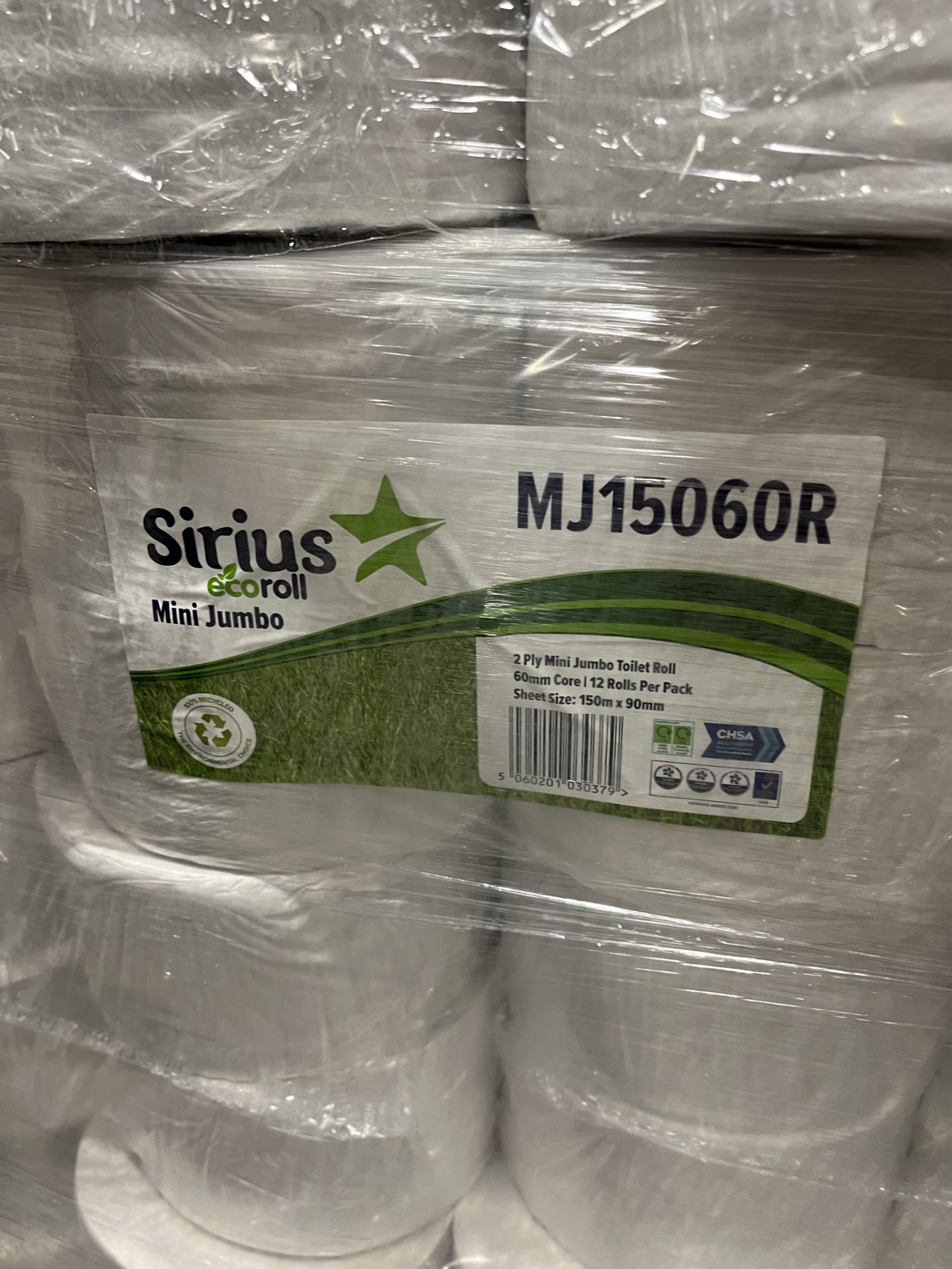 55 x Packs Of Sirius 2 Ply Mini Jumbo Toilet Rolls - Image 6 of 7