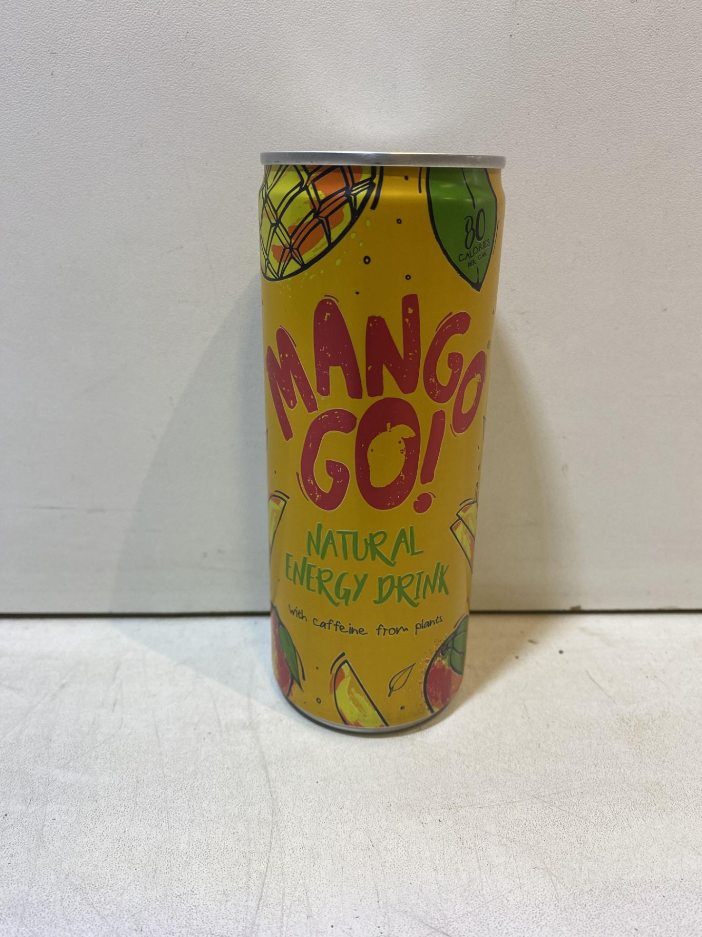 12 x Cans Of Mango Go! Natural Energy Drinks, 250ml BBD Feb 24