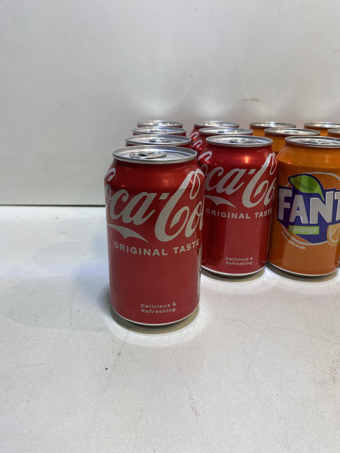 28 x Cans Of Various Fizzy Drinks Including Coca Cola, Fanta, R.White Etc - Image 2 of 9