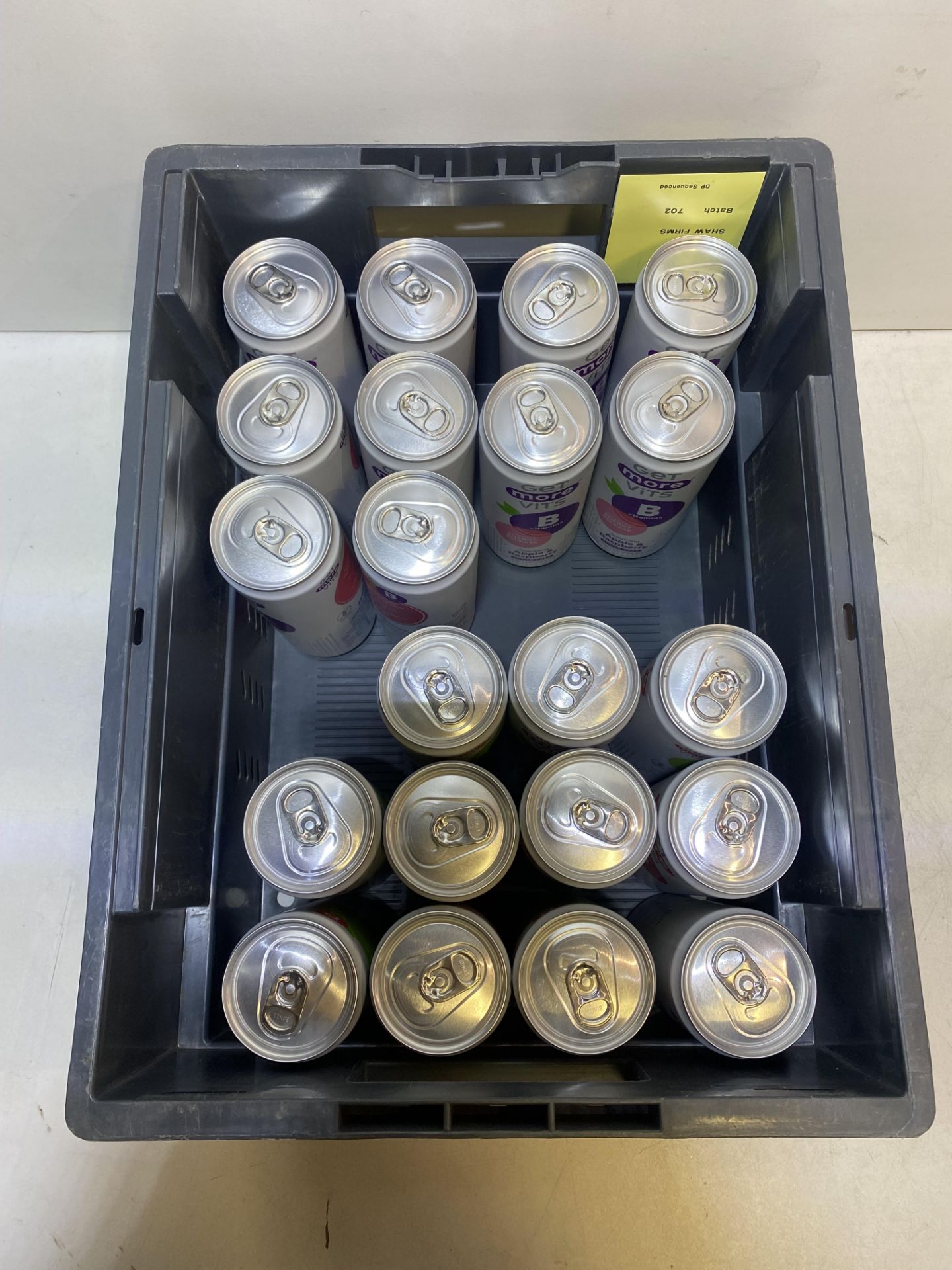 21 x Cans Of Various Flavoured Get More Vits Vitamin Drinks BBD Oct 2023 - Image 6 of 6