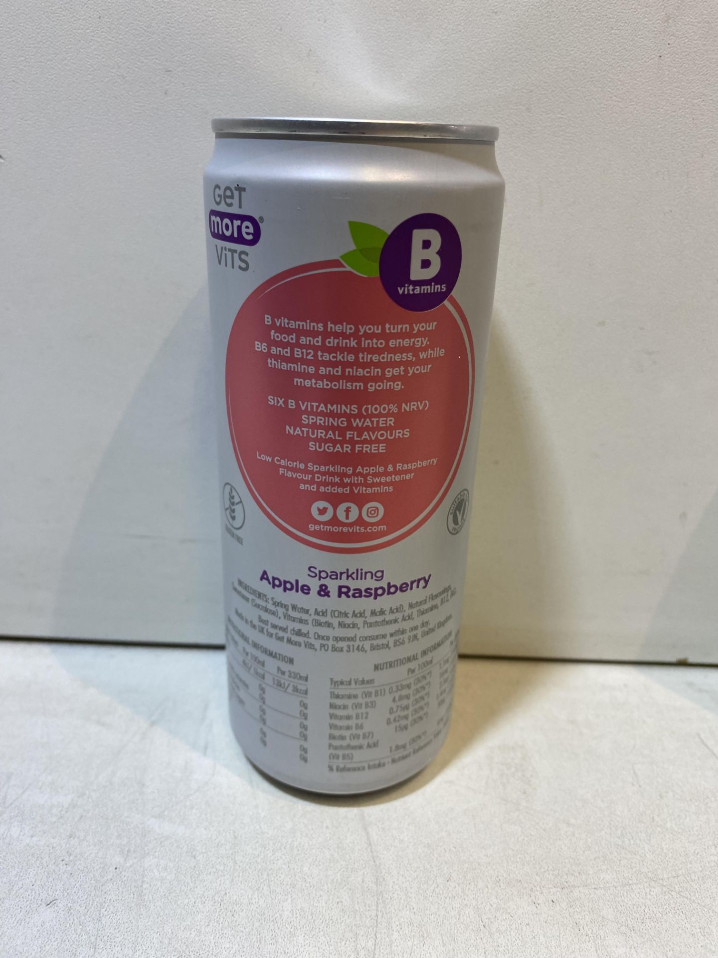 21 x Cans Of Various Flavoured Get More Vits Vitamin Drinks BBD Oct 2023 - Image 3 of 6