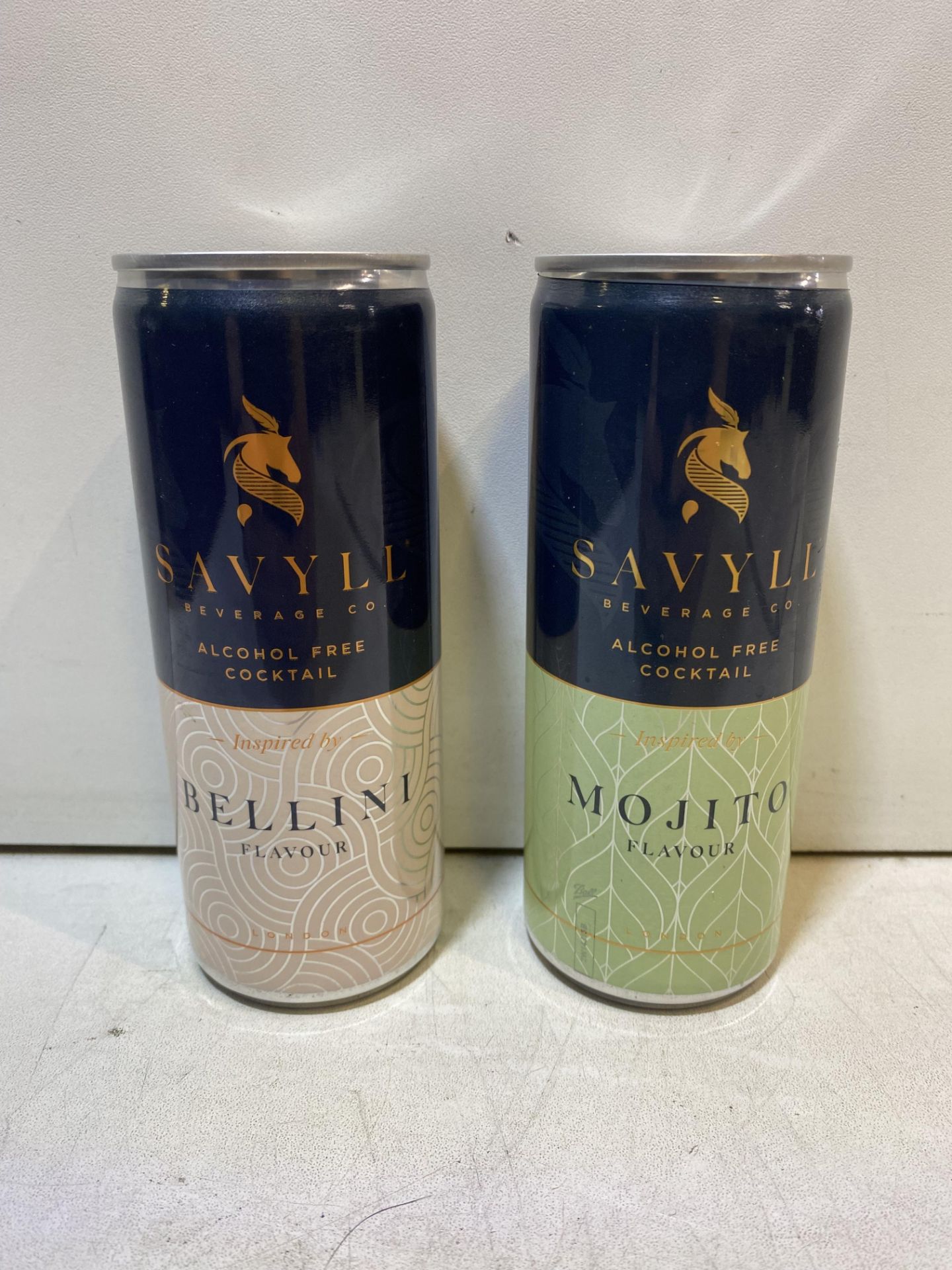 12 x Cans Of Various Flavoured Savylls Alcohol Free Cocktails, 250ml