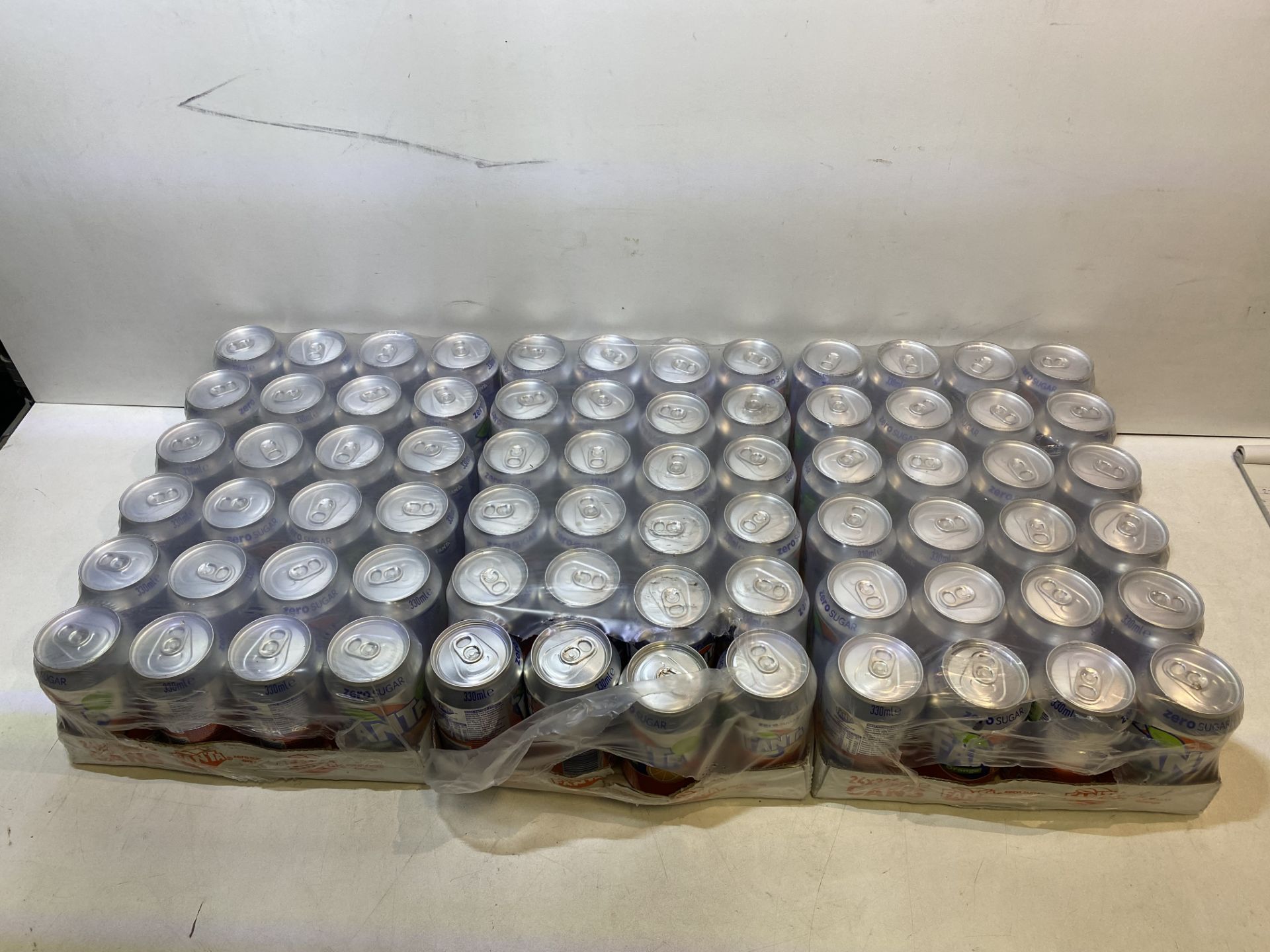 3 x 24 Packs Of Fanta Orange Zero Sugar Cans, 330ml, BBD 30/04/23