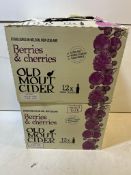 24 x 500ML Bottles Of Berries And Cherries Old Mount Cider