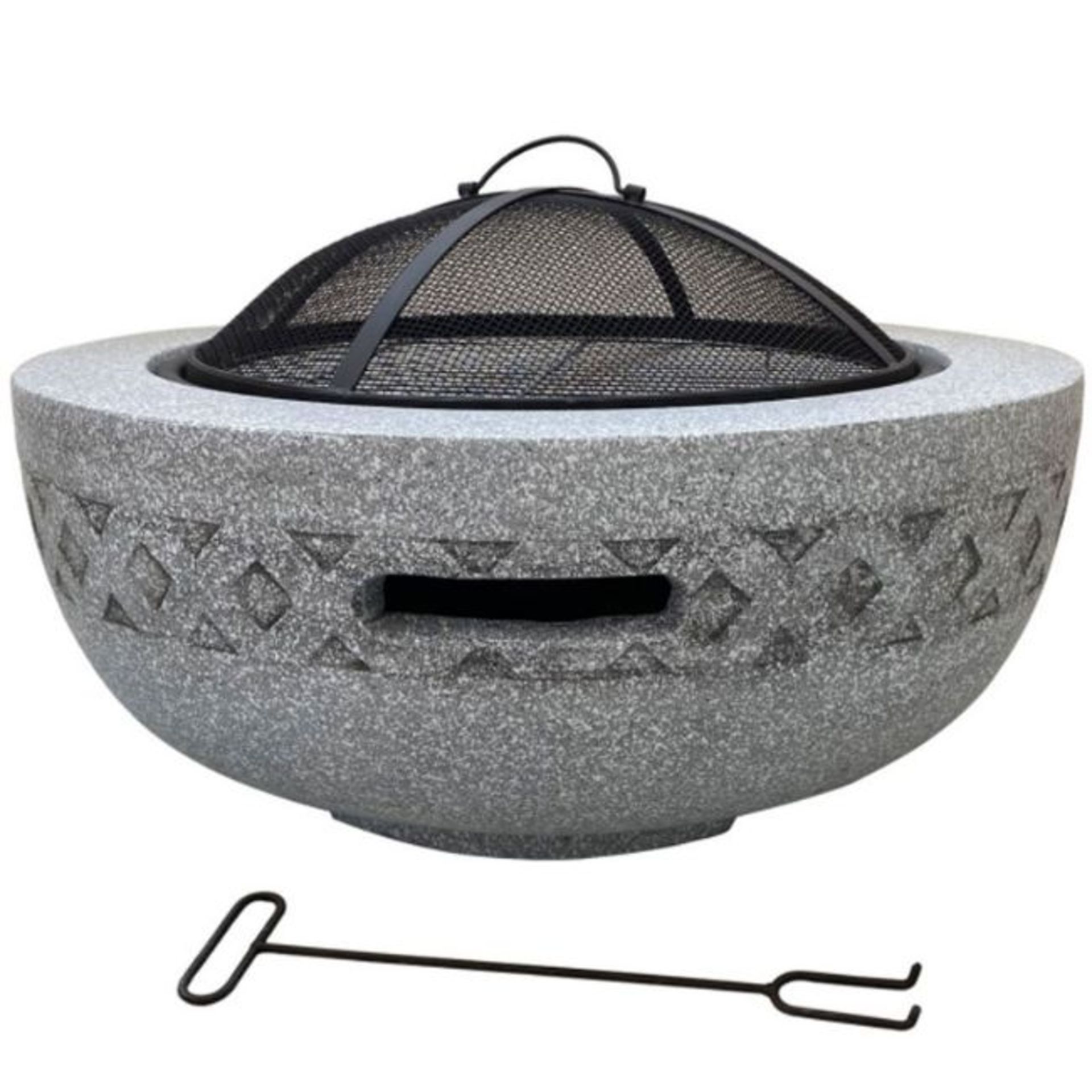 10 x ABLO Solana Grey Wood Burning Fire Pit - ZMD-TM8008