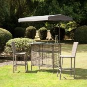 Greenland 2 Seater Bar Set With Canopy - GF07643