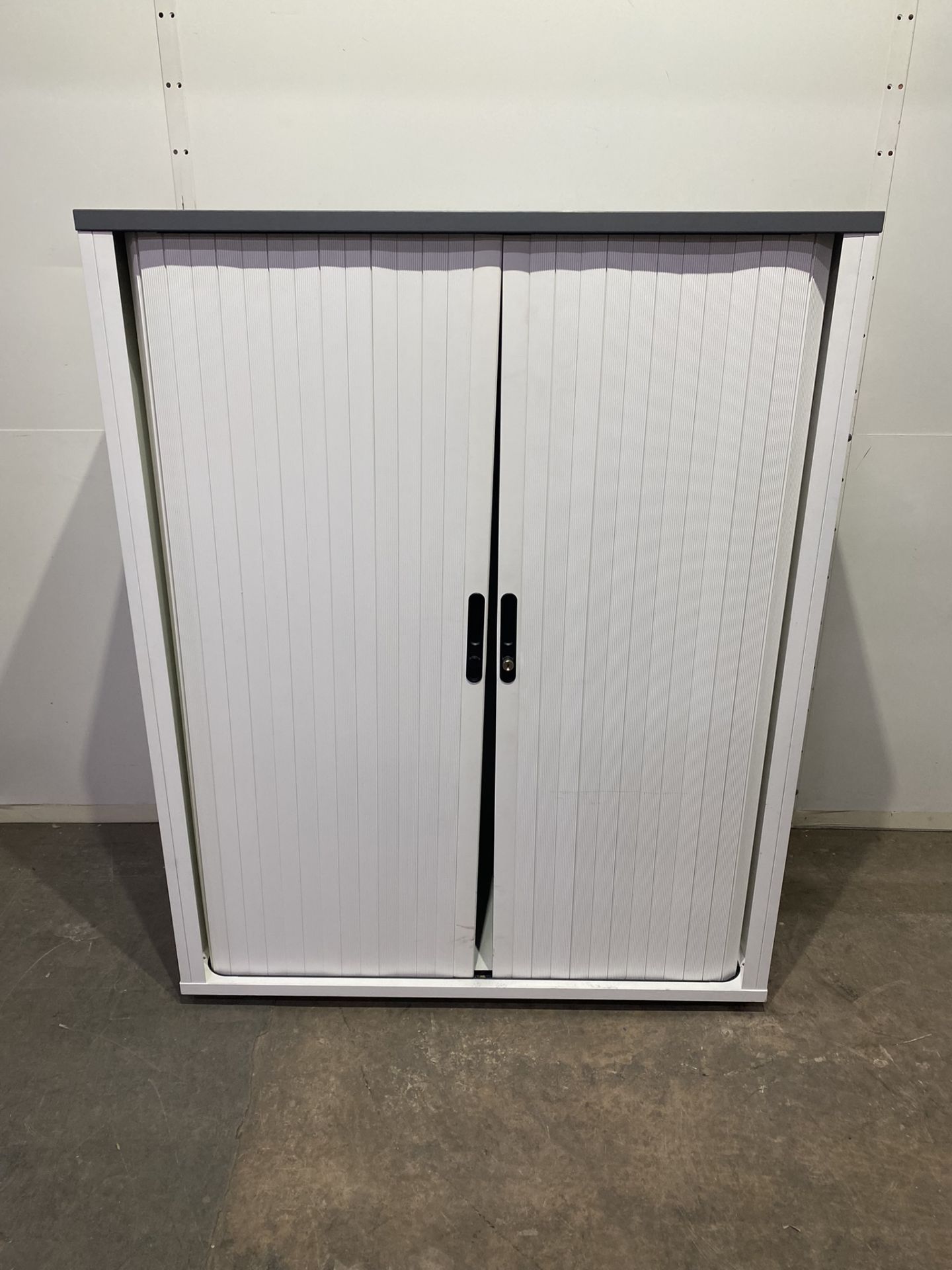 Metal Storage Cupboard - Missing Key * Door Doesn’t Open Properly*